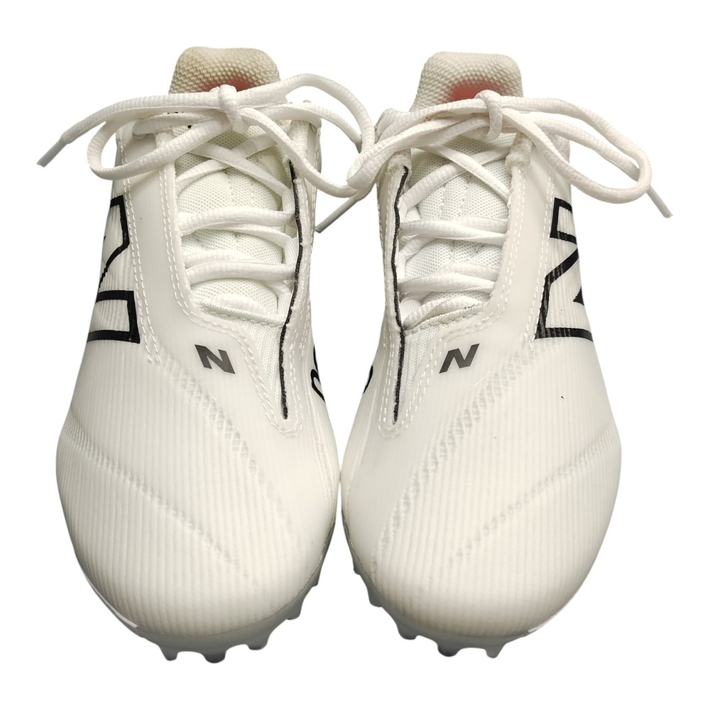 New Balance BurnX4 Lacrosse‎ Cleats Womens Size 6 White Black Athletic Lace Up